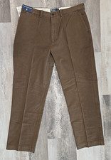 Vintage Polo Ralph Lauren CLASSIC CHINO PROSPECT Brown Pants Sz 38 x 32