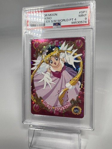 Sailor Moon Carddass EX World 4 SP1 Usagi Tsukino Wedding 2002 Rare Card PSA 9 - Picture 2 of 3