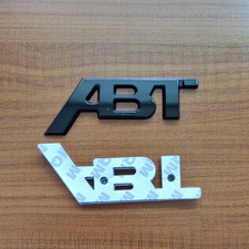 3d Metal Logo Abt Emblem Car Trunk Badge For T6 S5 Rs7 C8 Q8 Rs6 Sq5 Q5 Q7 Rs4 A