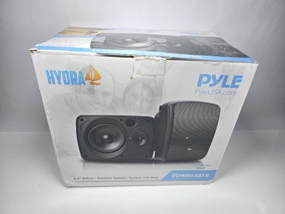 Pyle Outdoor Waterproof Bluetooth Speakers 6.5'' Pair PDWR64BTB - Black
