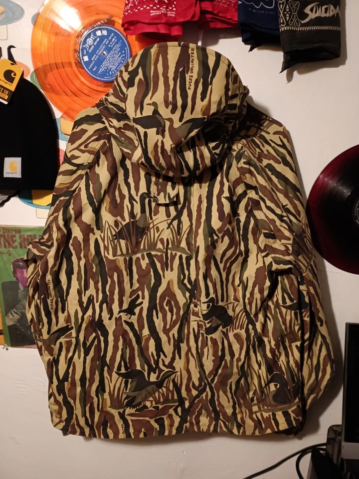 VINTAGE CABELAS DUCKS UNLIMITED GORETEX PARKA JACKET HUNTING made in USA - Image 3 of 4