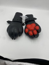 FURRJOI A Pair Of Silicone Red Dog Paws Fist Gloves BDSM For Cosplay Puppy Love