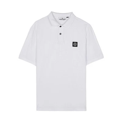 Stone Island Men's Logo Patch Polo Shirt 153373277 [P] - Photo 1/4