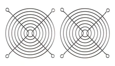 LOT OF TWO  120mm Fan Finger Guard Metal Grill Protector Computer Cover 2pcs