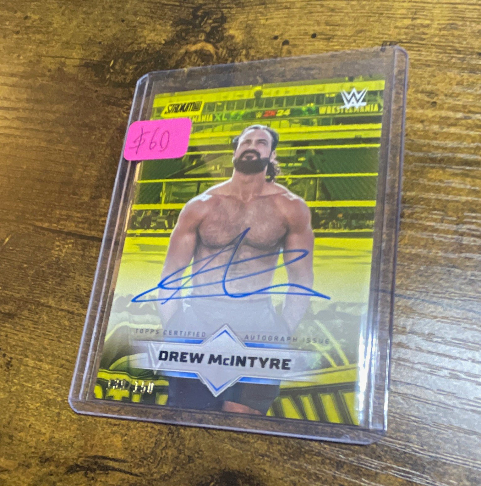 2026 WWE Topps Stadium Club Drew McIntyre Autograph /150 #SCA-DMI