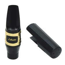 Baritone Saxophone Mouthpiece Kit ABS 4C Plastic Cap Gold Ligature Beginner