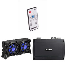 Kicker 51MWLE104 - MWE 10-Inch Loaded Premium Marine Sub Encl w/ Passive Radi...