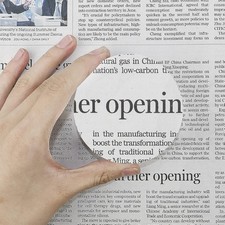 5X Acrylic Paperweight Magnifying Glass Desktop Dome Magnifier 80mm/3.14inch ...