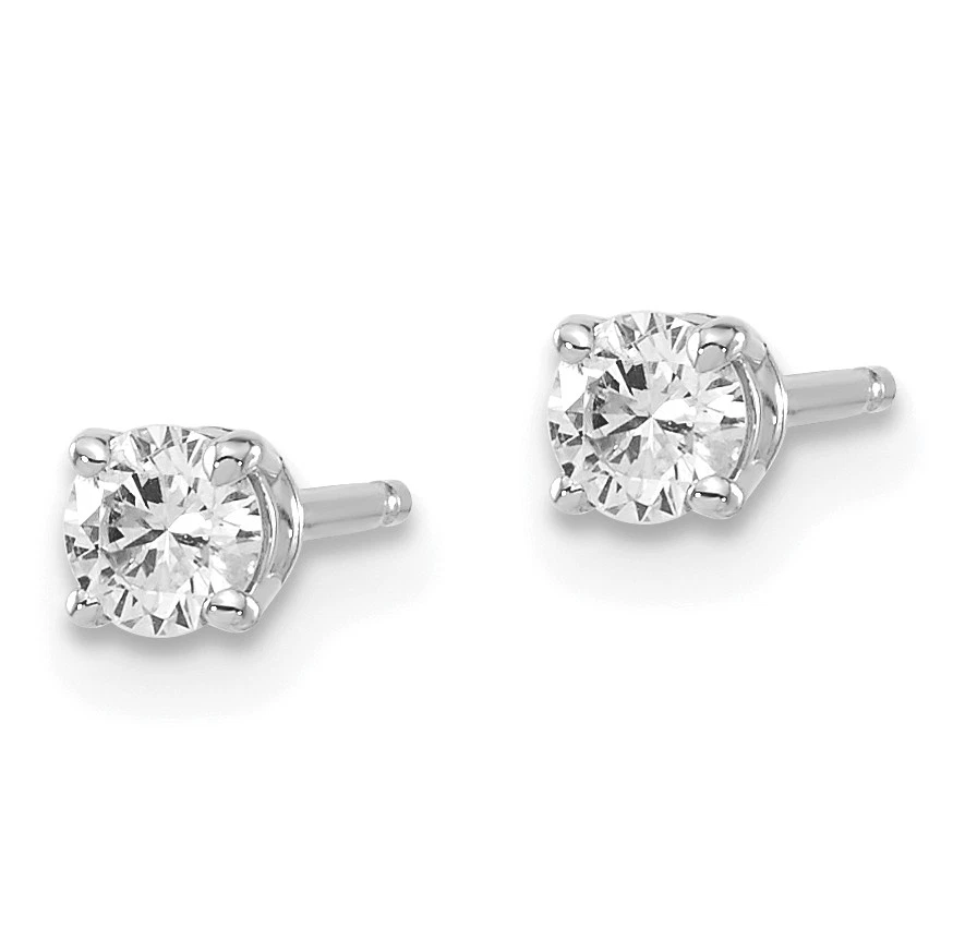Pendientes de poste push-on de diamantes J-K I1 de 14kw .25ct ST2 Foto 2 de 4