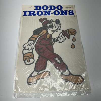VTG DODO Designs Disney Iron On Transfer Goofy NOS
