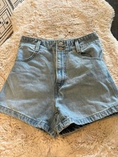 Levi's High Waisted Womens Mom Shorts Light Y2K Light Blue Wash Jeans Size 25