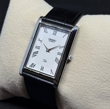 Rare Vintage Seiko Slim Tank Japan Made Men's Wrist Watch