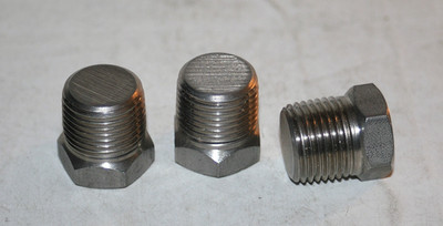 (3 lot) 1/2'' MNPT 304ss Hex Head Plug