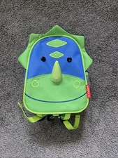 Skip Hop Zoo Mini Backpack w Safety Harness Blue/Green Detachable Harness
