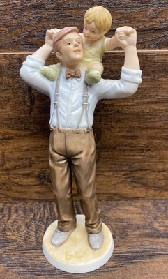 1984 Treasured Memories Piggyback Ride Figurine Limited Edition of 2500