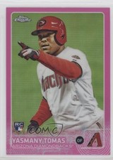 2015 Topps Chrome Pink Refractor Yasmany Tomas #189 f2v
