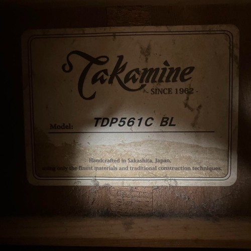 Takamine TDP561C BL Musical Instrument Black Acoustic Electric Guitar SH - Bild 10 von 10