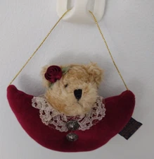 Boyds Bear Collection Red Velvet Bear Ornament 1990s Narcissus Bear