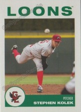 2019 Great Lakes Loons Stephen Kolek RC Rookie Los Angeles Dodgers
