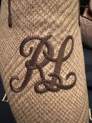 Ralph Lauren Purple Label Size 9.5D Wool Glenplaid Slippers  display picture 2