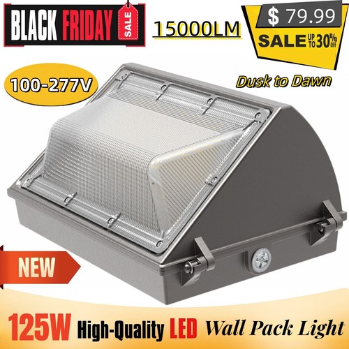 150W 125W, Wall Pack LED Lamp with Dusk to Dawn Photocell Waterproof,AC110v-130V - Picture 12 of 18