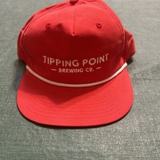 Tipping Point Brewing Company Hat/Cap Red Rope Blue Ridge Georgia USA