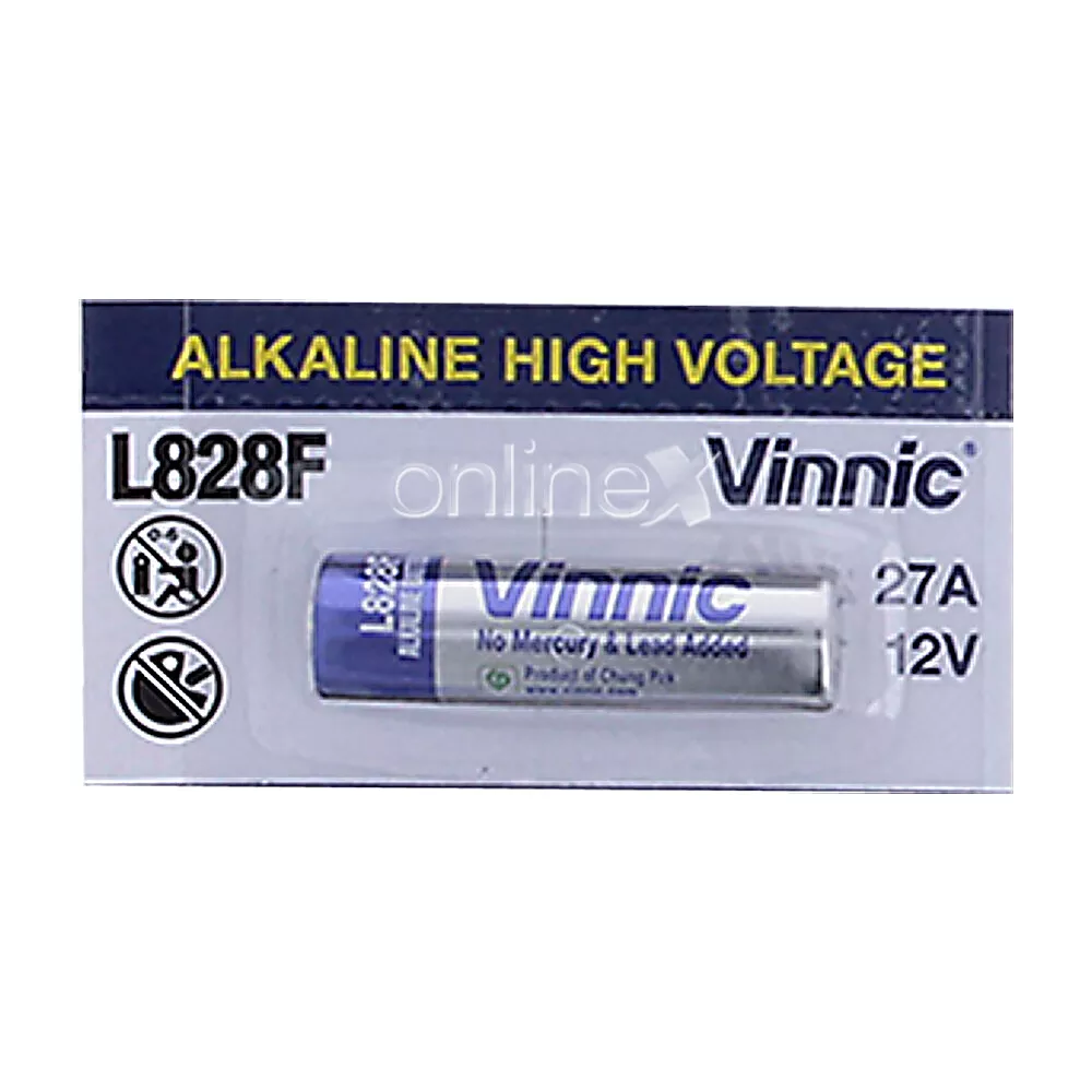 Pila Original VINNIC L828F 27A 12V MN27 Alcalina Alarma, Mando a0879