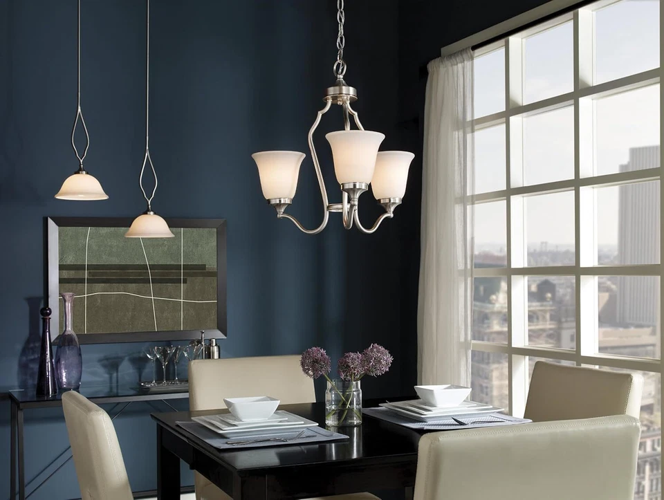 Mini colgante Murray Feiss Beckett 1 luz - acabado acero cepillado Foto 2 de 3