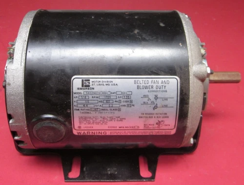Emerson belted fan and blower duty motor 1/4 HP 115 V    5a55nxtd-840