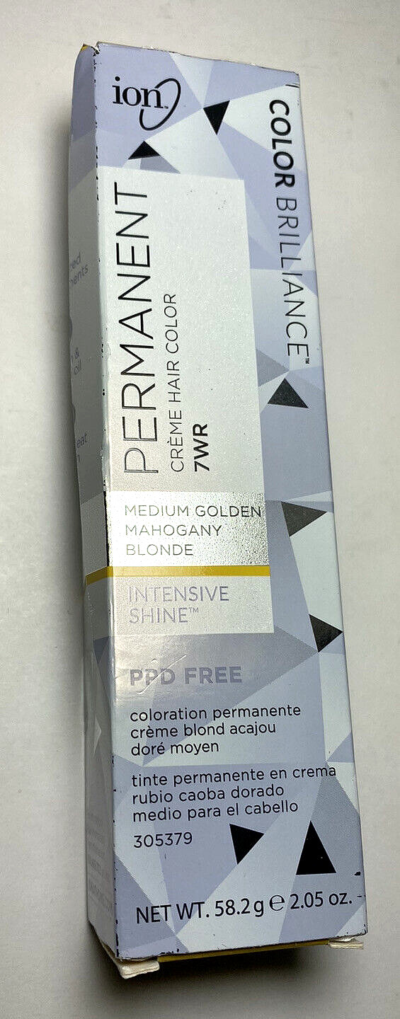 Brilliance Permanent Creme Hair Color 7wr Med Golden Mahogany Blonde