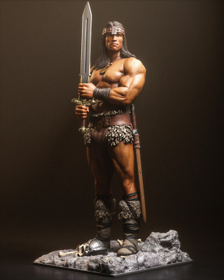 Conan der Barbar, Arnold Schwarzenegger, Statue, 3D Druck, Fan Art, UNBEMALT