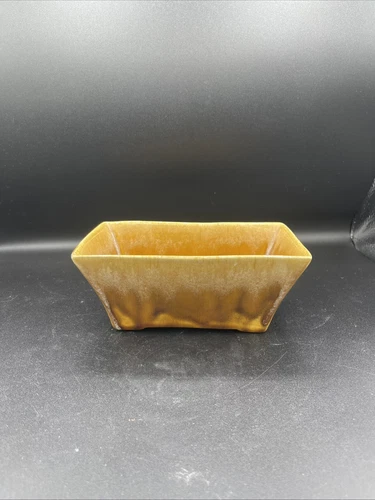 Vintage MCM Mid Century Modern Yellow Planter JA Bauer Pottery