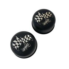 Ford FE 390 Valve Cover Black Breather Set with Grommets - Ansen USA