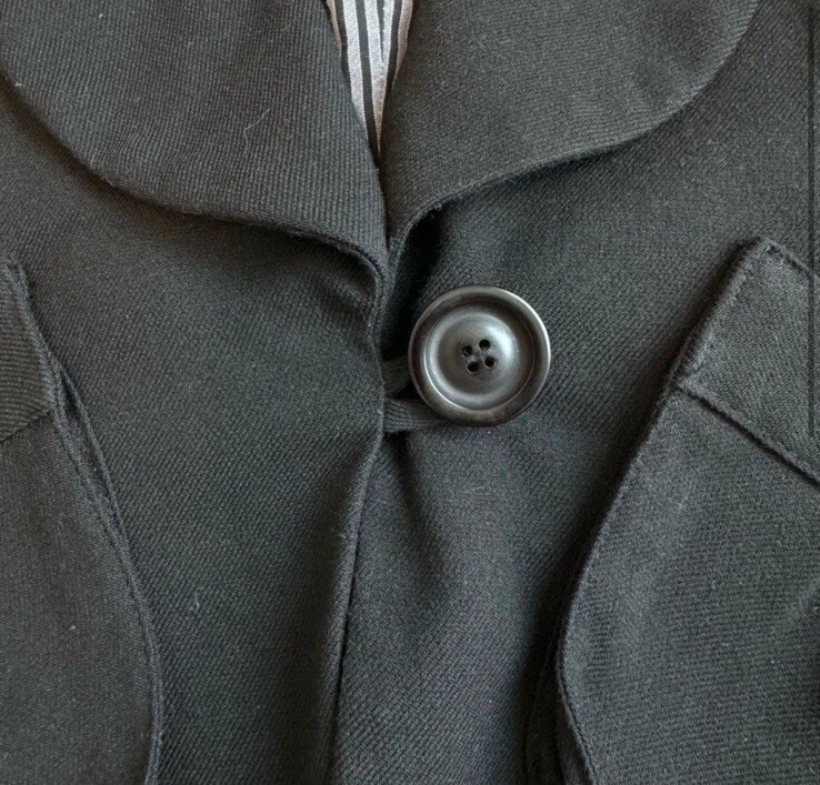 Chaleco Blazer Mason by Michelle Mason Preppy Carrera Hecho en Oficina EE. UU. Negro Talla 8 Foto 3 de 4