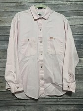 VINTAGE Palmettos High Flyers Shirt Mens Medium Large Pink Button Up USA Made