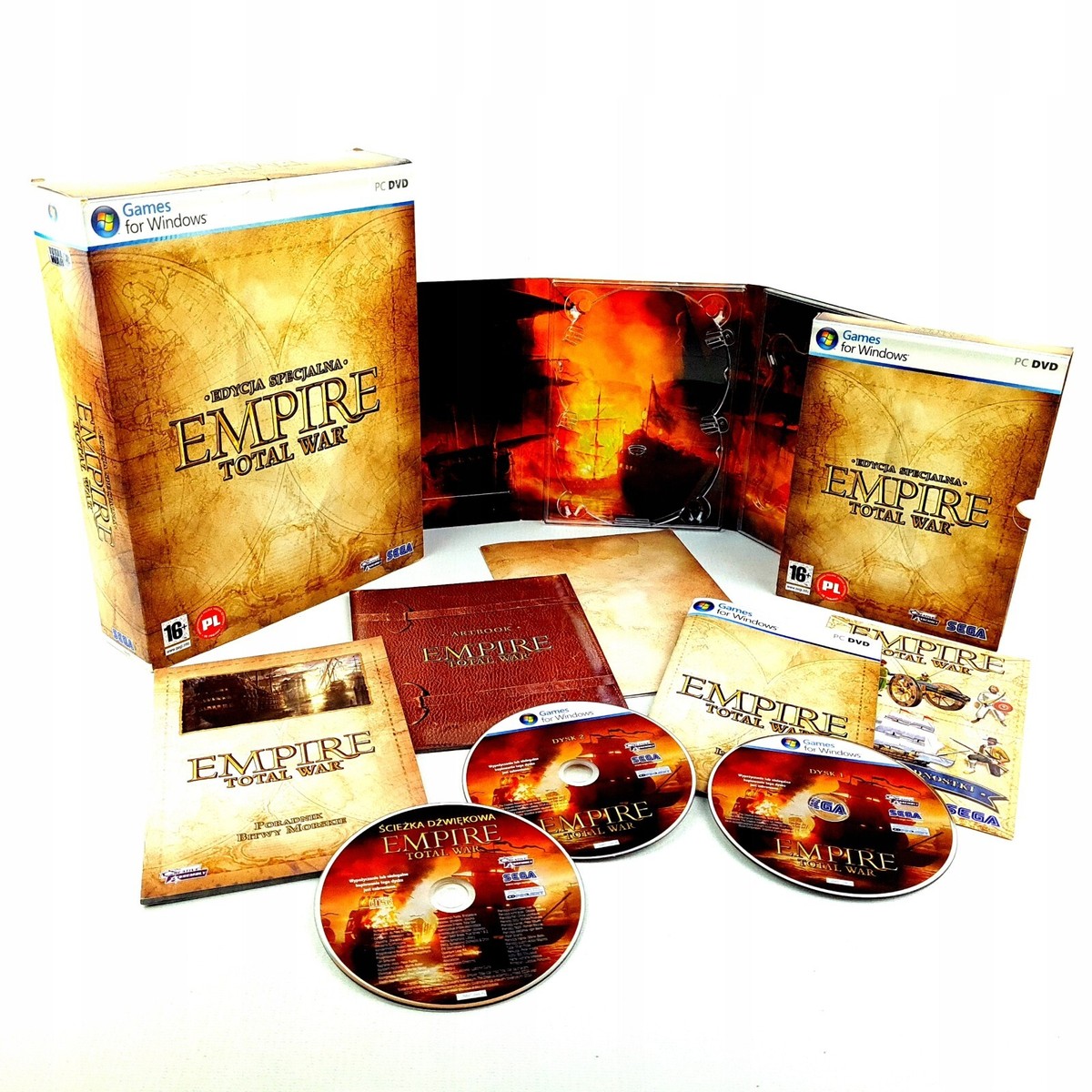 廃盤 8枚組 CD BOX WAR COLLECTOR'S EDITION EMPIRE TOTAL WAR SPECIAL EDITION BIG BOX PC POLISH COLLECTOR'S