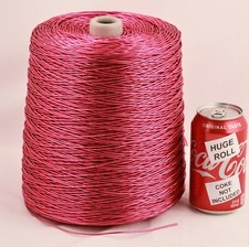 BULK LOT Solid Magenta Metallic 32 Needloft Nylon Craft Cord - 4,000 feet USA