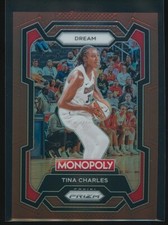 Tina Charles 2024 Panini Prizm WNBA Monopoly Bronze Prizm #71 /249