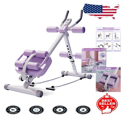 Multifunctional Ab Crunch Machine with LCD Display   Perfect for Core Strength