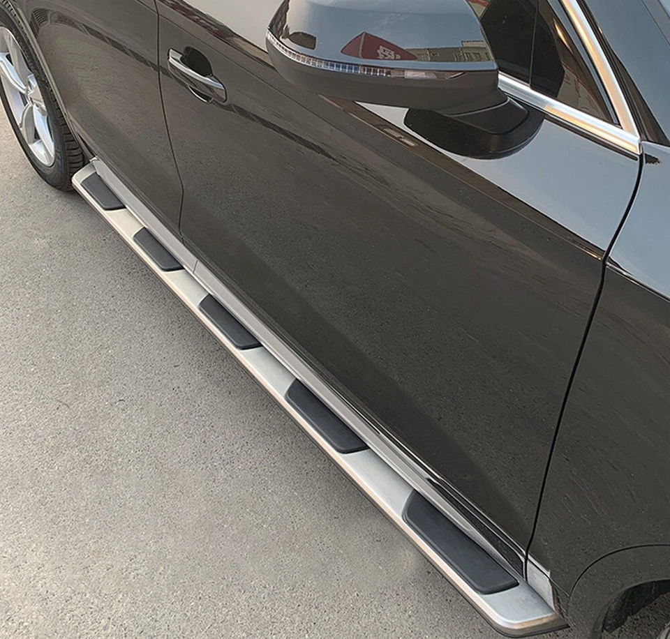 Barras Nerf de 2 piezas estriberas para Audi Q7 2006-2015 aluminio Foto 3 de 4