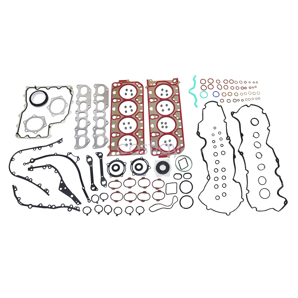 Engine Overhaul Rebuild Gasket Kit Fits Porsche Cayenne Panamera S GTS 4.8L V8 - Image 2 of 4