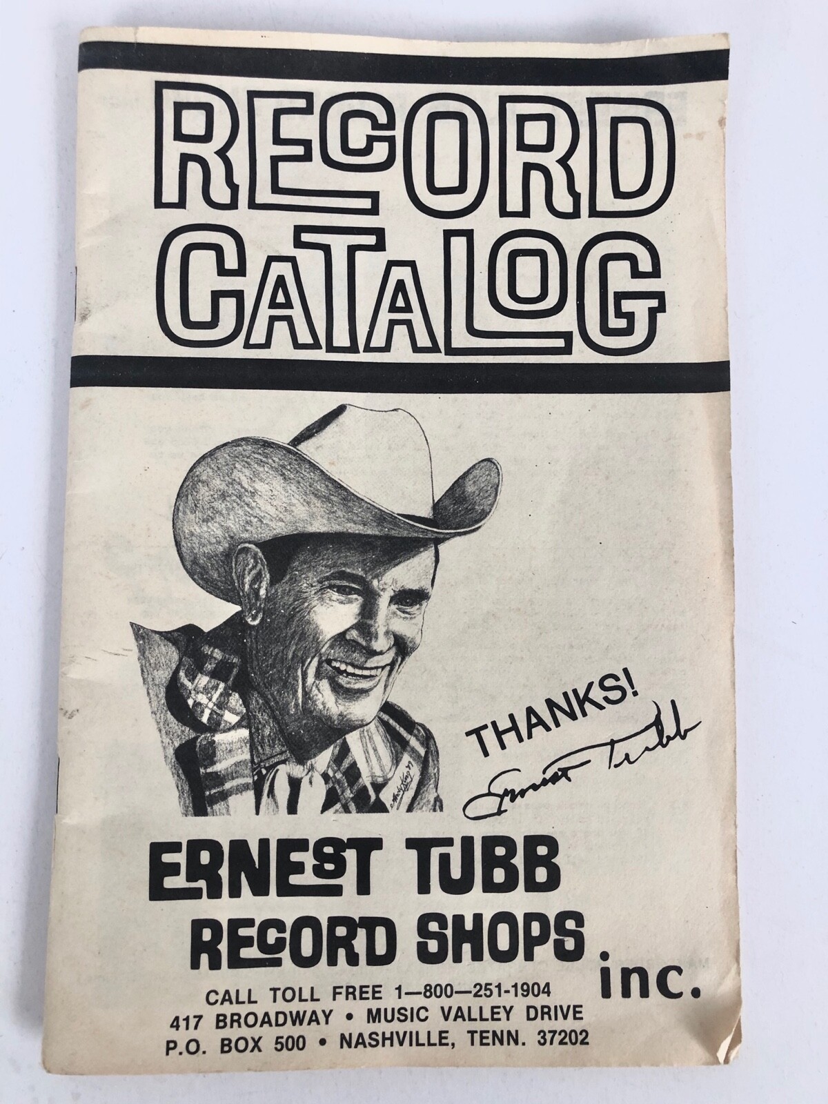 Vintage Record Catalog Illustrated Mailing Booklet Ernest Tubb Record Shop  Inc. | eBay