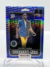 Chris Paul 2019-20 Panini NBA Hoops Premium Stock Backstage Pass Blue #2 NBA