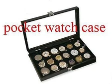 18 Watch Show Case Display Antique Jewelry Supply box for pocket watches