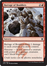 Barrage of Boulders Khans of Tarkir - MTG