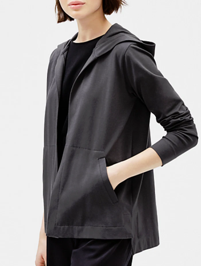 Eileen fisher hotsell hooded cardigan