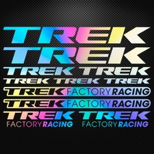 TREK - KIT Holographic Vinyl Decal Stickers Sheet Bike Frame Cycling Bicycle