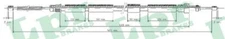 LPR C0618B Cable, Parking Brake for Peugeot