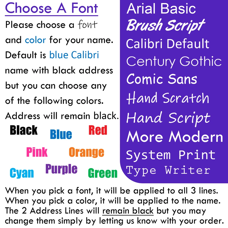 30 Black Cat Face Custom Personalized Return Address Labels 1 x 2 5/8 Inch - Image 3 of 4