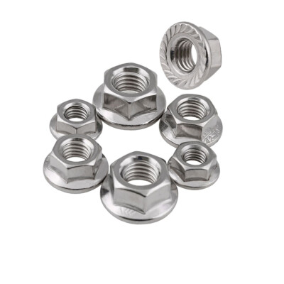 DIN 6923 Flanschmutter Linksgewinde Edelstahl A2 M5 M6 M8 M10 M12 Bundmutter